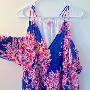 Lilly Pulitzer cold shoulder top